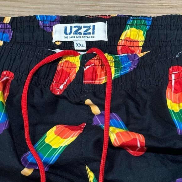 Uzzi Bomb Pop Pride Lined Running Shorts Popsicle Men’s XXL 2XL - Picture 3 of 3